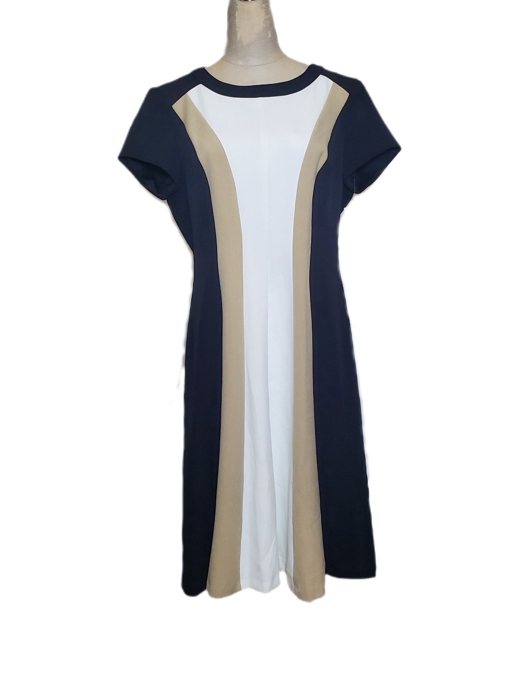 Studio One New York NWT Elegant Black and Cream Dress Sz 10